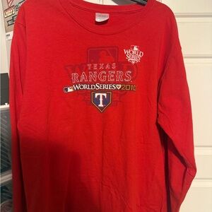 Texas Rangers World Series Red Kids Shirt